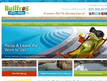 Tablet Screenshot of bullfrogpooltilecleaning.com